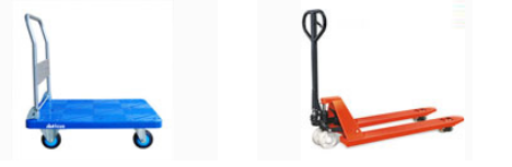 運輸貨物買平板手推車還是手動液壓搬運車？