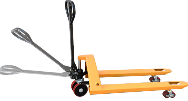 重物尺寸過(guò)大時(shí)建議定制手動(dòng)托盤(pán)搬運(yùn)車