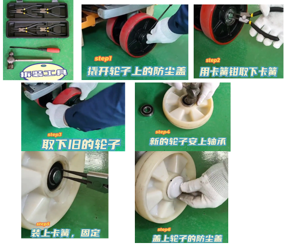 電動液壓搬運車輪胎磨損原因(搬運車輪胎更換步驟)