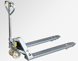 預制菜加工廠不銹鋼液壓搬運車的安全使用