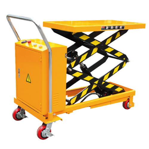 冠航牌進口液壓泵雙剪式電動/液壓升降平臺車