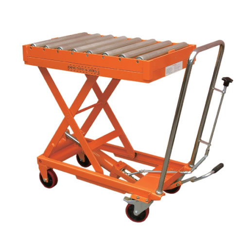 冠航牌雙剪單剪手動滾軸升降平臺車